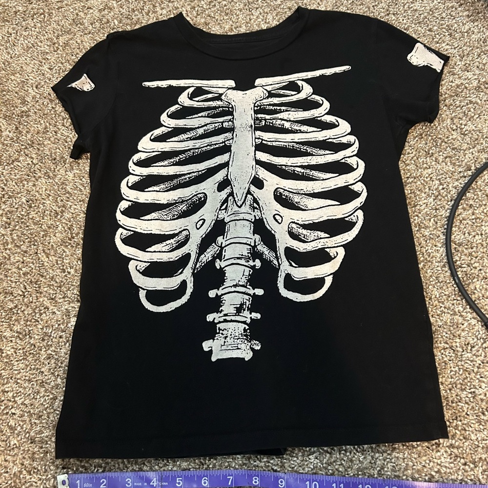 ribcage graphic baby tee